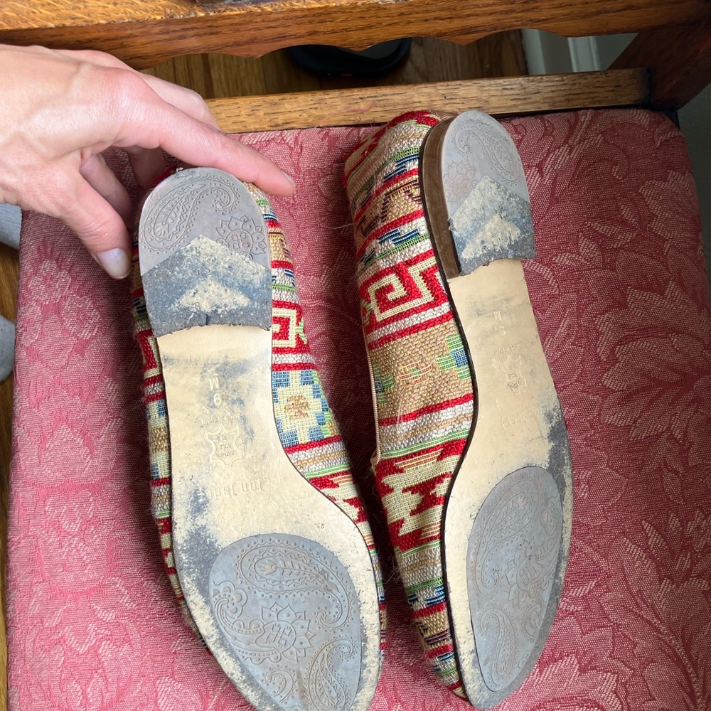 Woven Aztec-Pattern Slip-On Loafer - Red Multi - Picture 5 of 5